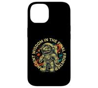 Custodia per iPhone 14 Funny Space Dinosaur Astronaut Cosmic Adventure