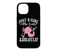 Custodia per iPhone 14 Funny Womens Kids Just A Girl Who Loves Axolotls Lover