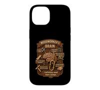 Custodia per iPhone 14 Funny Woodworker Brain Woodworking Humor Carpenter
