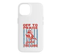 Custodia per iPhone 14 Fuori per lodare Dio il Signore - Divertente umorismo Christian Frog