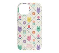 Custodia per iPhone 14 Gabby’s Dollhouse Floral Cat Tile All Over Print