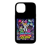 Custodia per iPhone 14 Galactic Funny Clash Space Cats Illustration Graphic Cartoon