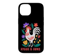 Custodia per iPhone 14 Galline da cortile Hygge Folk Art Gallo
