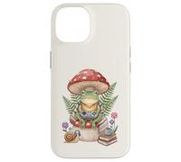 Custodia per iPhone 14 Gamer Cottagecore Frog Cozy Video Game Pixel Art Estetica