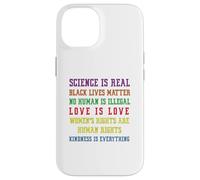 Custodia per iPhone 14 Gay Pride Science Is Real Black Lives Matter Love Is Love