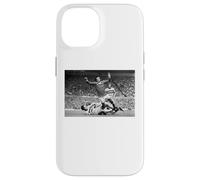 Custodia per iPhone 14 George Best ha affrontato il Man Utd, Coppa del Mondo di calcio del West Ham 1971