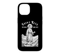 Custodia per iPhone 14 Giocatore di baseball Divertente Patrono Santa Rita Sport