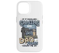 Custodia per iPhone 14 Gioco E Papà Scherzi Divertente Retro Gamer Padre Giochi Di Parole
