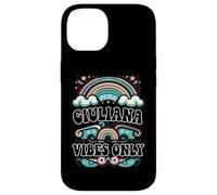 Custodia per iPhone 14 GIULIANA Vibes Only Cute Retro Girls GIULIANA Name