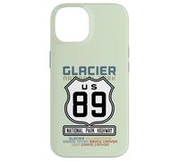 Custodia per iPhone 14 Glacier National Park US Highway 89 Escursione con elenco dei secchi