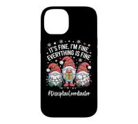 Custodia per iPhone 14 Gnomo coordinatore della disciplina Everything Is Fine Christmas