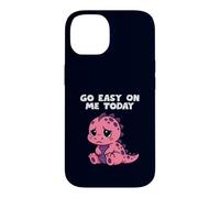 Custodia per iPhone 14 Go Easy On Me Today Simpatico dinosauro divertente supporto emotivo