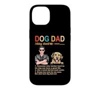 Custodia per iPhone 14 Golden Retriever Dog Dad Definition Funny Fathers Day