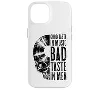 Custodia per iPhone 14 Good Taste In Music Bad Taste In Men Vinyl Lover Skull LP