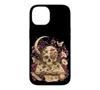 Custodia per iPhone 14 Gothic Botanical Skull Moon Grimoire Dark Academia Book Love