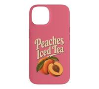 Custodia per iPhone 14 Grafica souvenir retrò con tè freddo alla Georgia Peaches