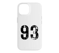 Custodia per iPhone 14 Grande numero 93 per 93° compleanno novantatré anni 1993