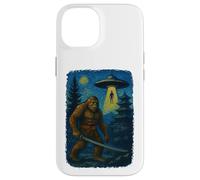 Custodia per iPhone 14 Grande Piede Samurai UFO Giappone