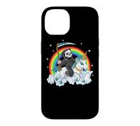 Custodia per iPhone 14 Grim Reaper Riding Unicorn | Aesthetic Pastel Goth Girls