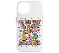 Custodia per iPhone 14 Groovy Retrò Divertente Sul Mio Modo Per Prendere Cattive Decisioni Vacanza