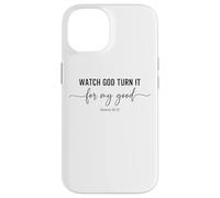 Custodia per iPhone 14 Guarda Dio girarlo per la mia buona genesi 50 20