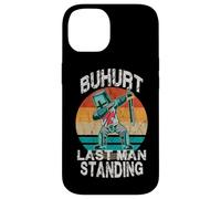Custodia per iPhone 14 Guerriero medievale vintage Buhurt pieno contatto