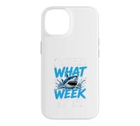 Custodia per iPhone 14 Guess What Week it is - Cool Cartoon Shark Graphic