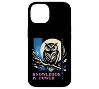 Custodia per iPhone 14 Gufo - Knowledge is Power - Wisdom Owl Design