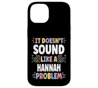 Custodia per iPhone 14 HANNAH Personalized Women's Gift Custom HANNAH