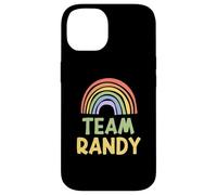 Custodia per iPhone 14 Happy Colorful Team Randy Rainbow Pride Green Yellow