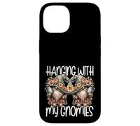 Custodia per iPhone 14 Happy Easter Graphic For Women And Kids Floral Spring Gnomes