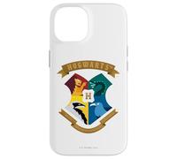 Custodia per iPhone 14 Harry Potter Abstract Hogwarts House Shield