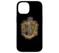 Custodia per iPhone 14 Harry Potter Hufflepuff Knitted Patch Damaged