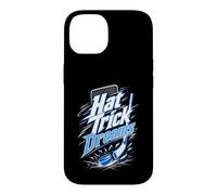 Custodia per iPhone 14 Hat Trick Dreams Giocatore Hockey Puck Bastoni
