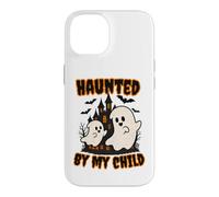 Custodia per iPhone 14 Haunted by My Child Funny Ghost Halloween Men Women