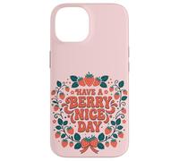 Custodia per iPhone 14 Have A Berry Nice Day Retro Cute Strawberry Groovy Aesthetic
