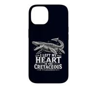 Custodia per iPhone 14 Ho lasciato il mio cuore nel Cretaceo Tylosaurus Rex Mosasaur