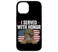 Custodia per iPhone 14 Ho servito con onore Veteran Women Military Pride Patriotic