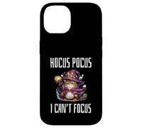 Custodia per iPhone 14 Hocus Pocus I Can't Focus Funny ADHD Cat Saying Humor