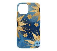 Custodia per iPhone 14 Horror Strano Occhio Malvagio Blu Scuro