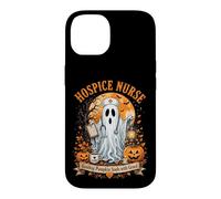 Custodia per iPhone 14 Hospice Infermiera Fantasma Halloween Zucca Cura Design