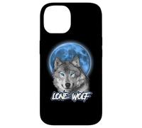 Custodia per iPhone 14 Howling Lone Wolf On Moon Animal Funny Wolves Lover