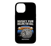 Custodia per iPhone 14 Husky Fur Rolling Fur Palla