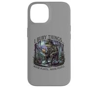 Custodia per iPhone 14 I Bury Things Frog Gardener Dark Humor Shovel