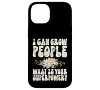 Custodia per iPhone 14 I Can Grow People What Your Superpower Baby Shower