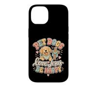Custodia per iPhone 14 «I cani da compagnia amano Gesù sii felice» Christian Dog Lover Faith