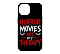 Custodia per iPhone 14 I film horror sono la mia terapia Halloween spettrale