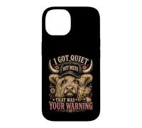 Custodia per iPhone 14 I Got Quiet That Was Your Warning Highland Cow Women