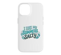Custodia per iPhone 14 I Like My Summers Salty Beach Lover Ocean Cute Vacation