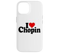 Custodia per iPhone 14 I LOVE HEART CHOPIN FREDERIC POLISH COMPOSITORE